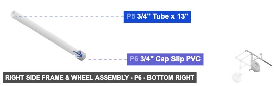 Right Side Frame & Wheel Assembly - Part 3/4