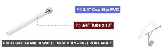 Right Side Frame & Wheel Assembly - Part 3/4
