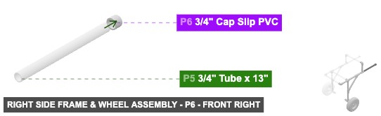 Right Side Frame & Wheel Assembly - Part 3/4