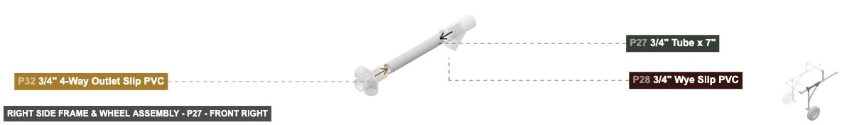 Right Side Frame & Wheel Assembly - Part 3/4