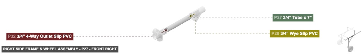 Right Side Frame & Wheel Assembly - Part 3/4
