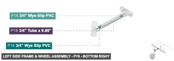 Left Side Frame & Wheel Assembly - Part 3/4