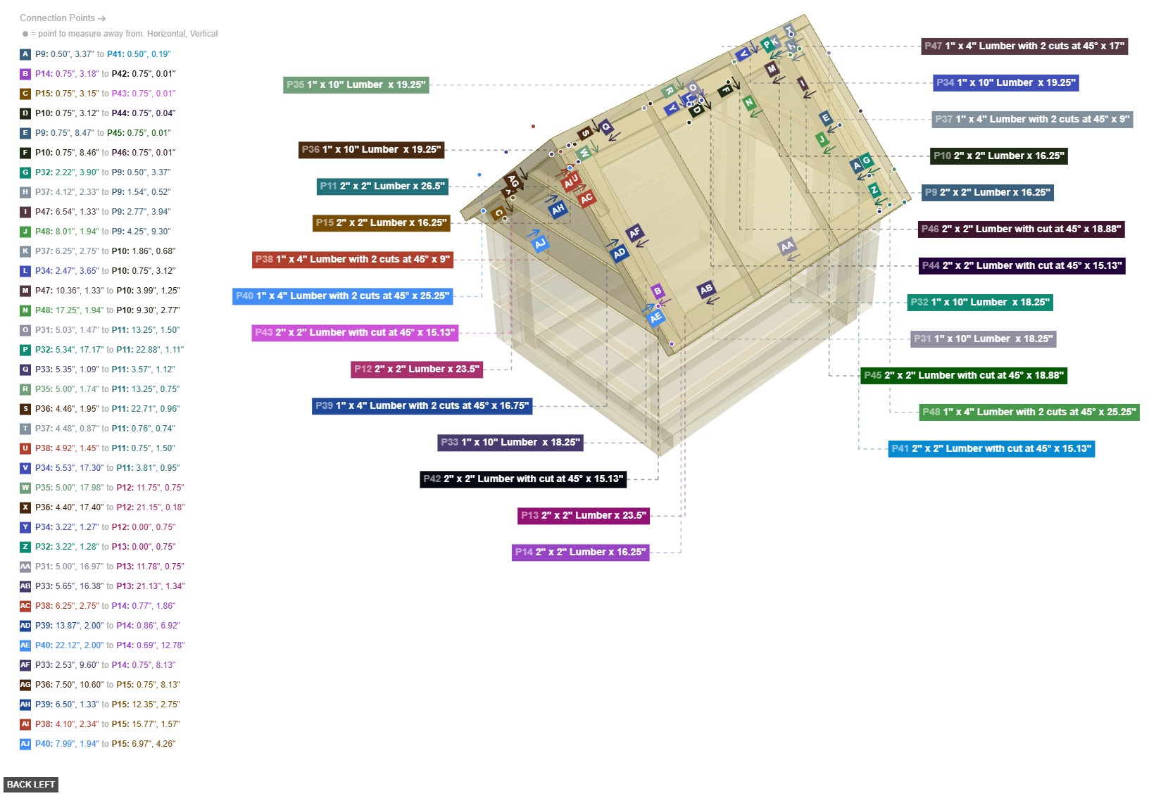 Assembly of Upper Frame and Ridge Assembly - back_left