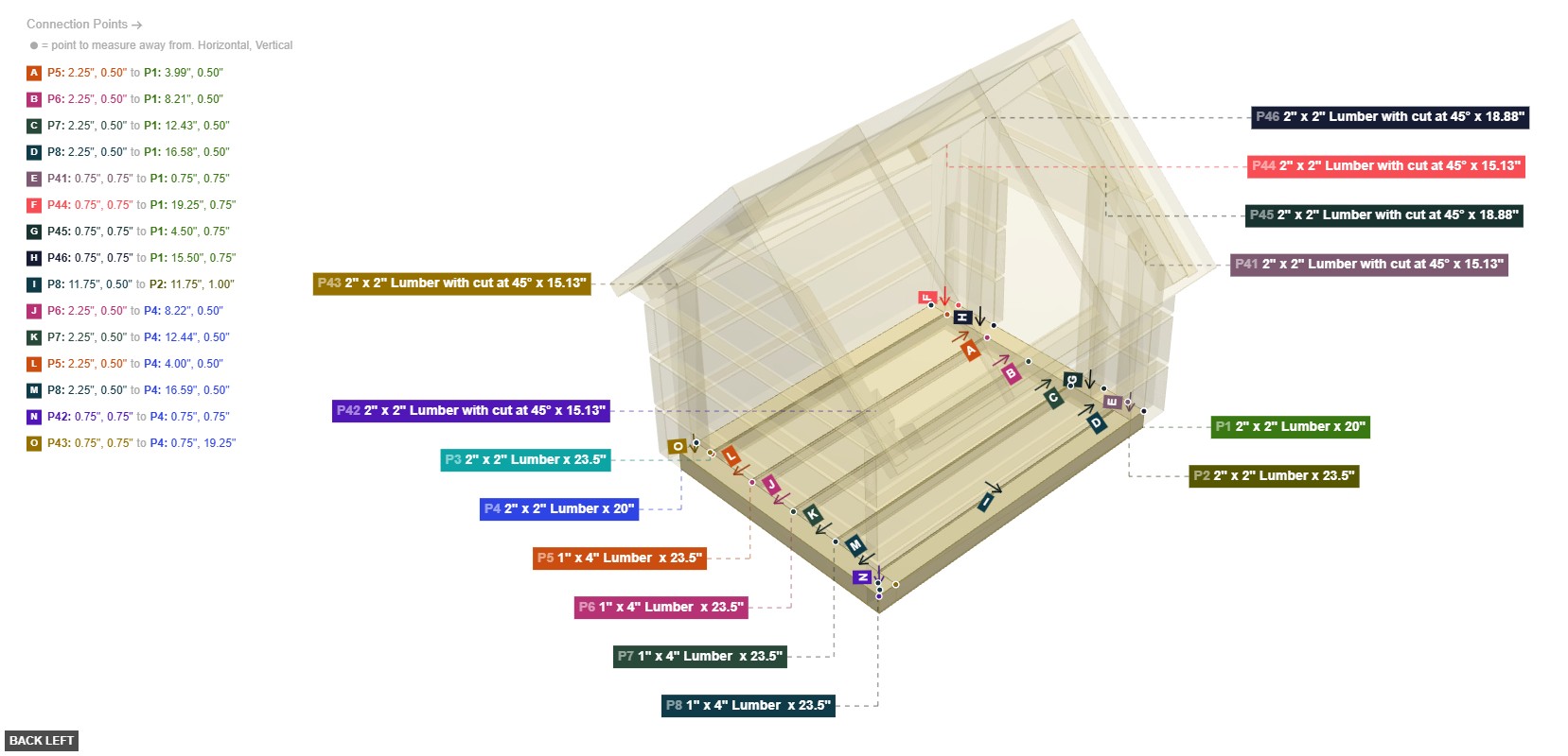 Assembly of Floor Frame Assembly - back_left