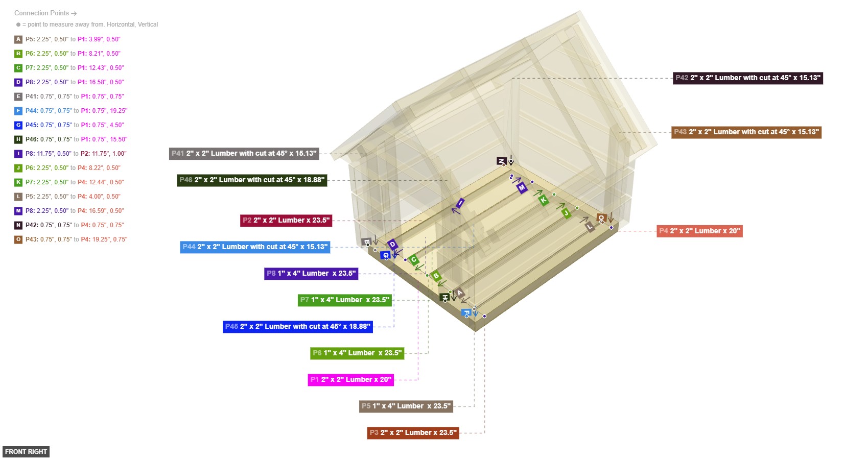 Assembly of Floor Frame Assembly - front_right