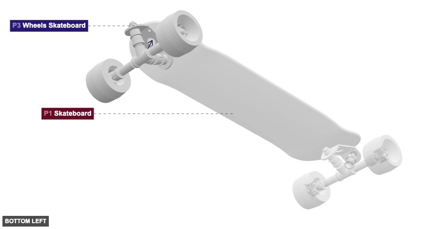 Assembly of Mount Rear Truck and Complete Assembly - bottom_left