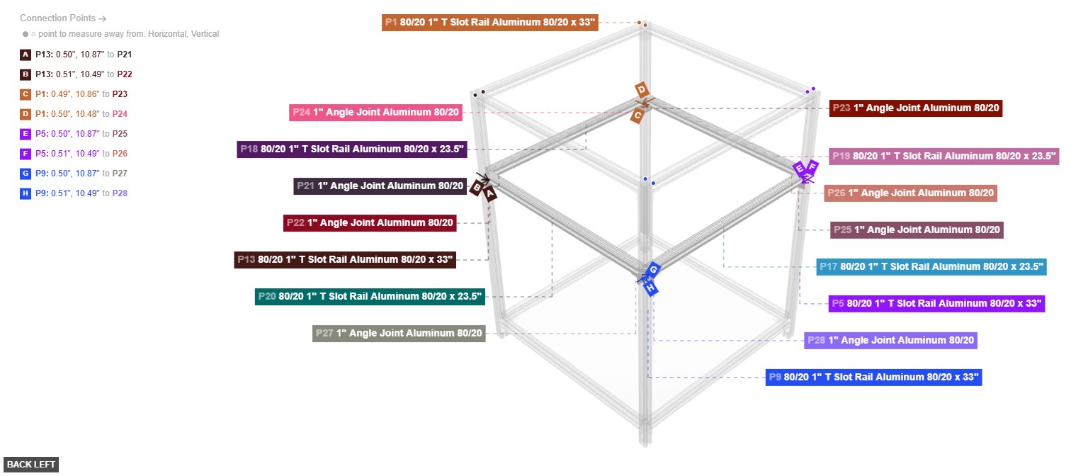 Assembly of Bottom Frame Assembly - back_left