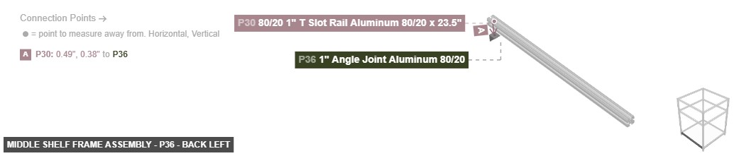 Middle Shelf Frame Assembly - Part 1