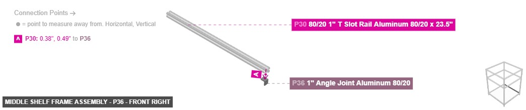 Middle Shelf Frame Assembly - Part 1