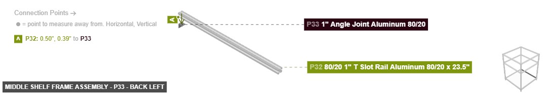 Middle Shelf Frame Assembly - Part 1