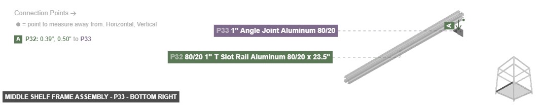 Middle Shelf Frame Assembly - Part 1
