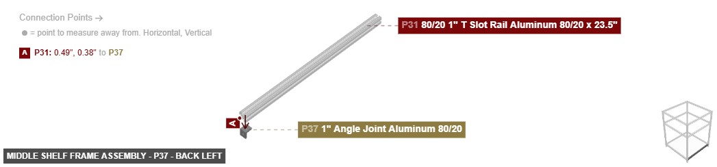 Middle Shelf Frame Assembly - Part 1