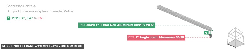 Middle Shelf Frame Assembly - Part 1
