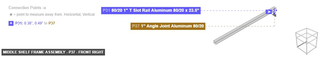 Middle Shelf Frame Assembly - Part 1