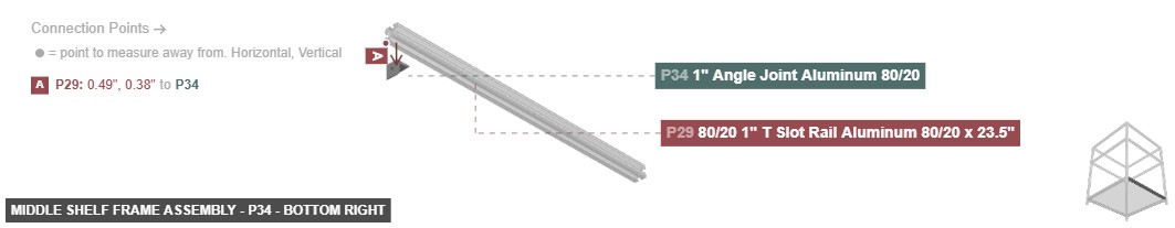 Middle Shelf Frame Assembly - Part 1