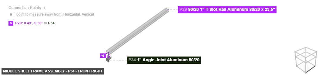 Middle Shelf Frame Assembly - Part 1