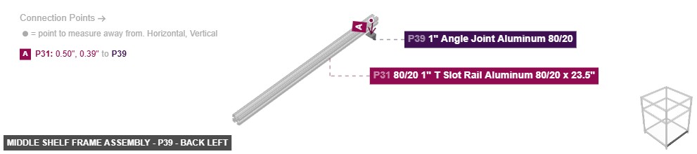 Middle Shelf Frame Assembly - Part 1