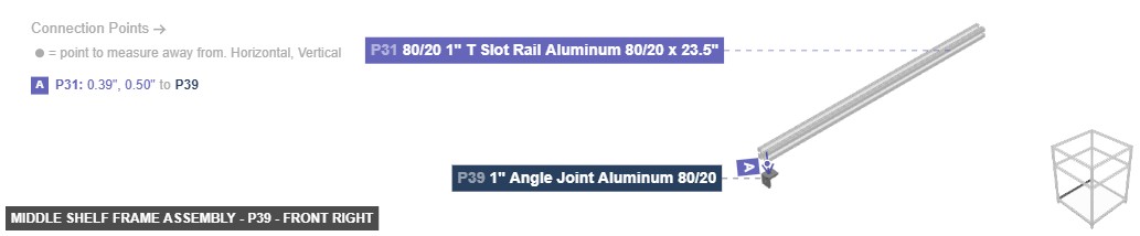 Middle Shelf Frame Assembly - Part 1