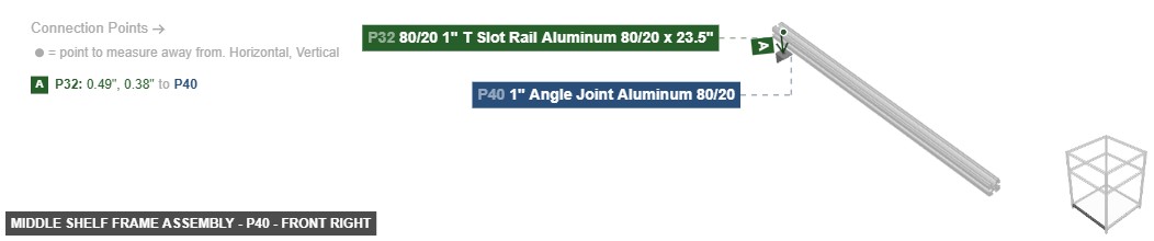 Middle Shelf Frame Assembly - Part 1