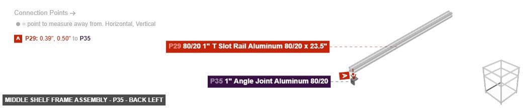 Middle Shelf Frame Assembly - Part 1