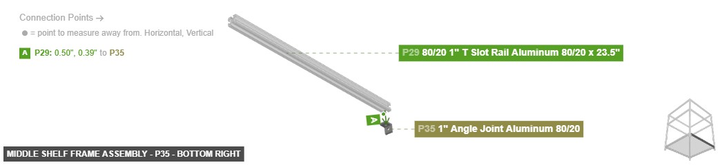 Middle Shelf Frame Assembly - Part 1