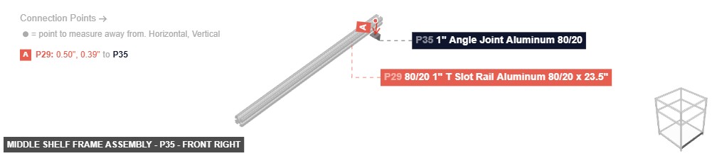 Middle Shelf Frame Assembly - Part 1