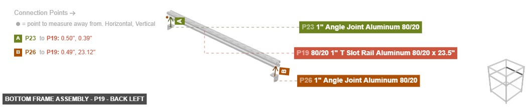 Bottom Frame Assembly - Part 80/20 1