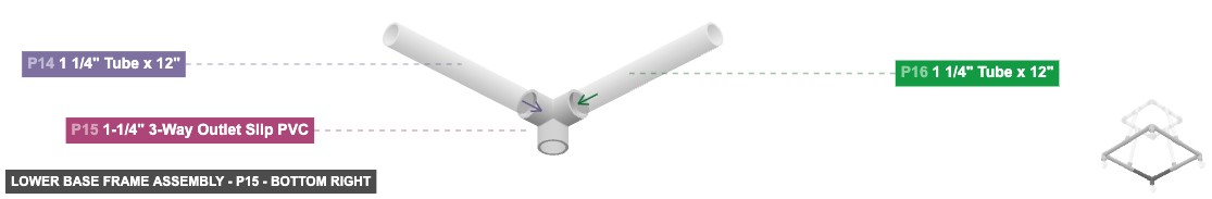 Lower Base Frame Assembly - Part 1-1/4