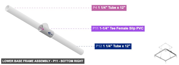 Lower Base Frame Assembly - Part 1-1/4