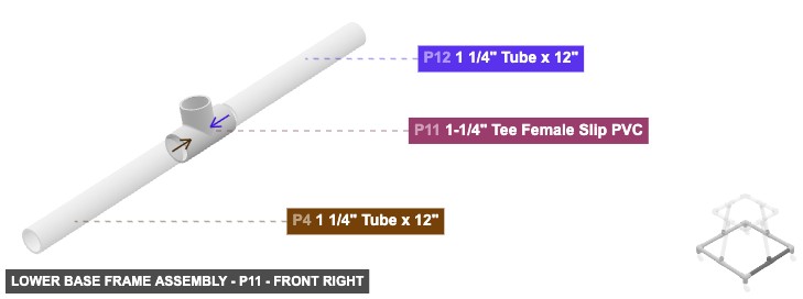 Lower Base Frame Assembly - Part 1-1/4