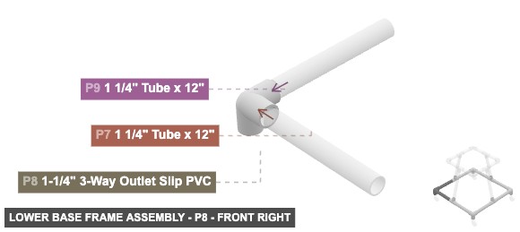 Lower Base Frame Assembly - Part 1-1/4