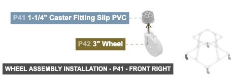 Wheel Assembly Installation - Part 1-1/4