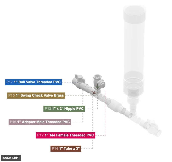Assembly of Delivery Valve and Outlet - back_left