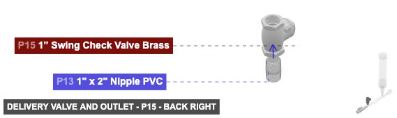 Delivery Valve and Outlet - Part 1” Swing Check Valve Brass - back_right