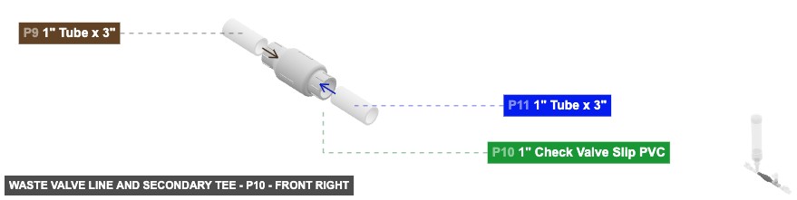 Waste Valve Line and Secondary Tee - Part 1