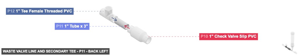 Waste Valve Line and Secondary Tee - Part 1