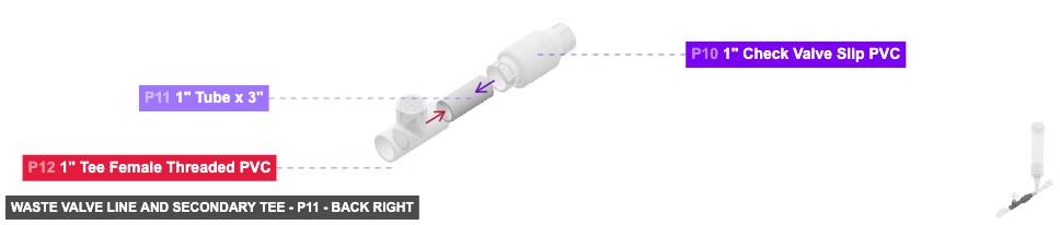 Waste Valve Line and Secondary Tee - Part 1