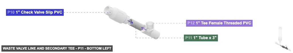 Waste Valve Line and Secondary Tee - Part 1