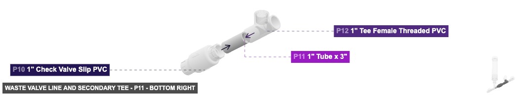 Waste Valve Line and Secondary Tee - Part 1