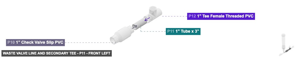 Waste Valve Line and Secondary Tee - Part 1