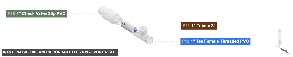 Waste Valve Line and Secondary Tee - Part 1