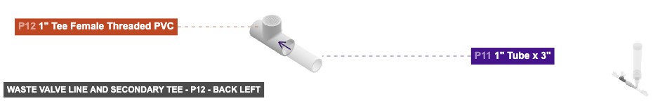 Waste Valve Line and Secondary Tee - Part 1