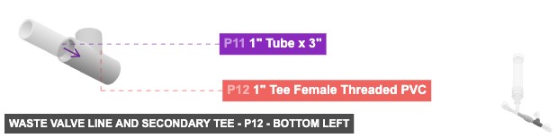 Waste Valve Line and Secondary Tee - Part 1
