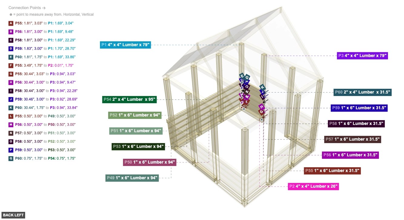 Assembly of Front Wall Cladding - back_left