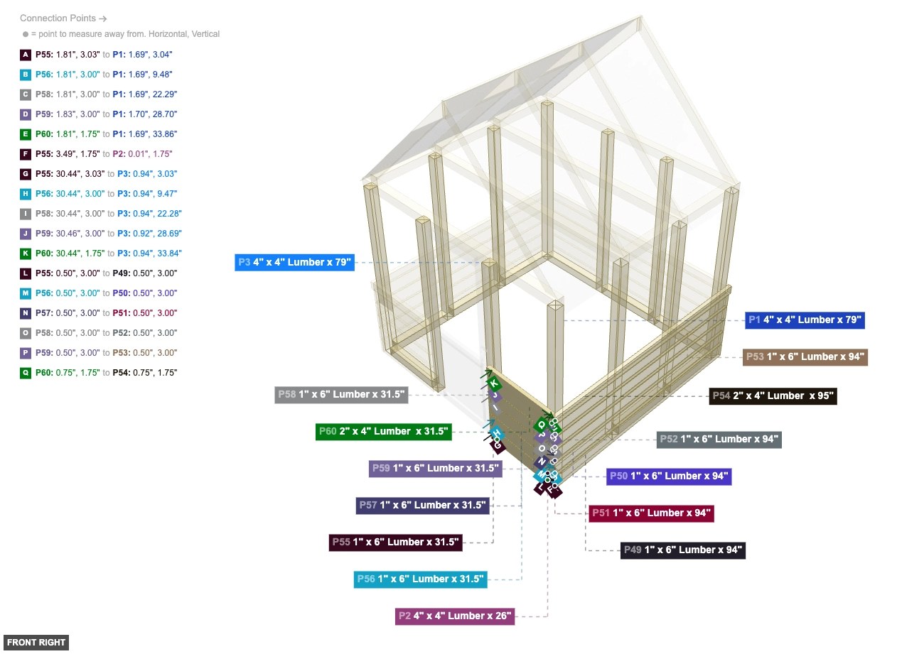 Assembly of Front Wall Cladding - front_right