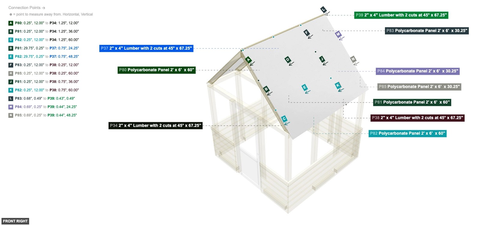 Assembly of Left Roof Panels - front_right