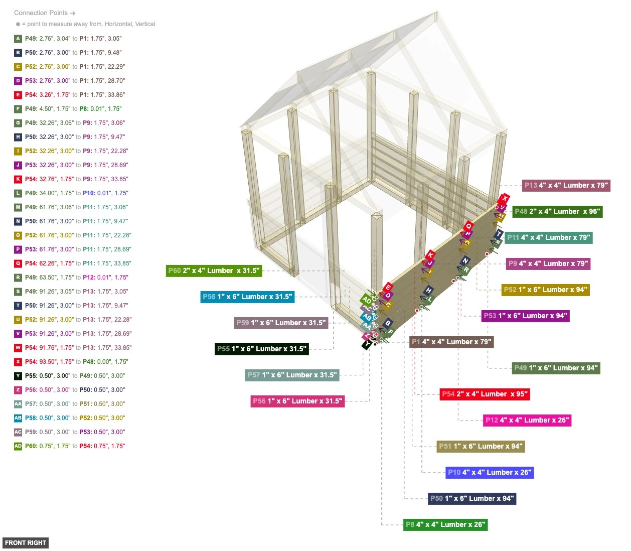 Assembly of Right Wall Cladding - front_right