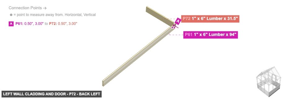 Left Wall Cladding and Door - Part 1