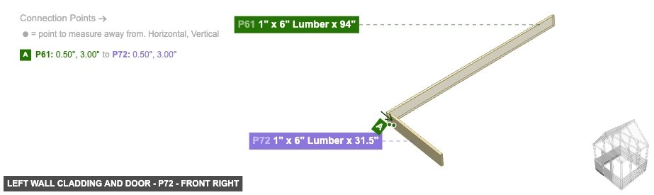 Left Wall Cladding and Door - Part 1