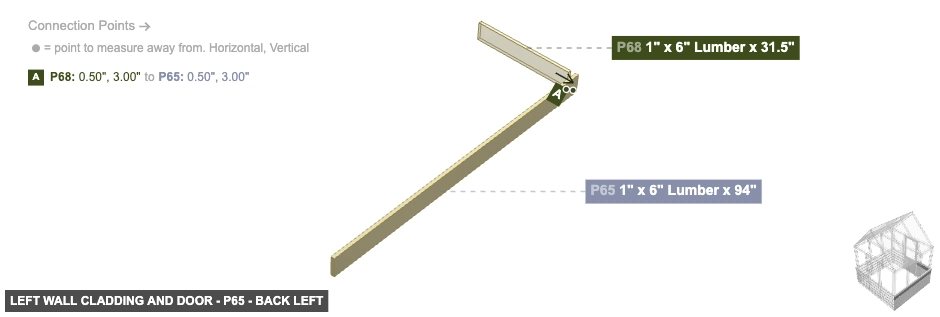 Left Wall Cladding and Door - Part 1